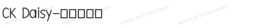 CK Daisy字体转换